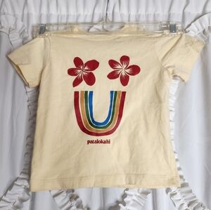 Kids Unisex Patagonia Patalokahi Hawaiian Flower Baby Tee Shirt size 6-12 month